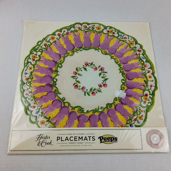 Hester & Cook Party Supplies Hester Cook Peeps Set Of 2 Placemats